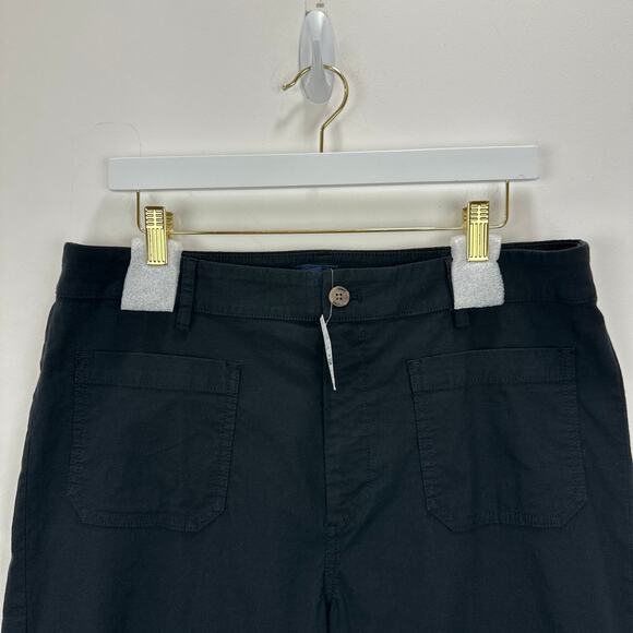 J.Crew Lizzie High Rise Patch Pocket Wide Leg Pant Classic Black US 32 NWT - Picture 7 of 13